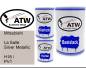 Preview: Mitsubishi, La Salle Silver Metallic, H18 / PV1: 500ml Lackdose + 500ml Klarlack + 250ml Härter - Set, von ATW Autoteile West.